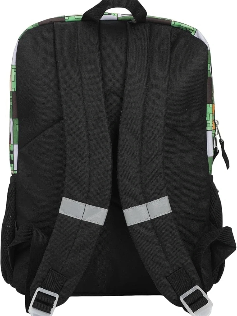 Minecraft Creeper Print Kids Backpack - Green & Black New No Tag
